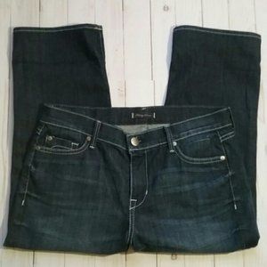 {Fidelity Denim} Bella Dark Wash High Rise Capris